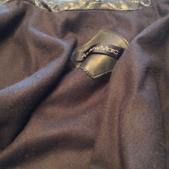 Andrew Marc Leather Jacket with Removal Vest - Picture 8 of 15